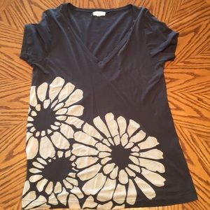 J Crew gray tissue tee